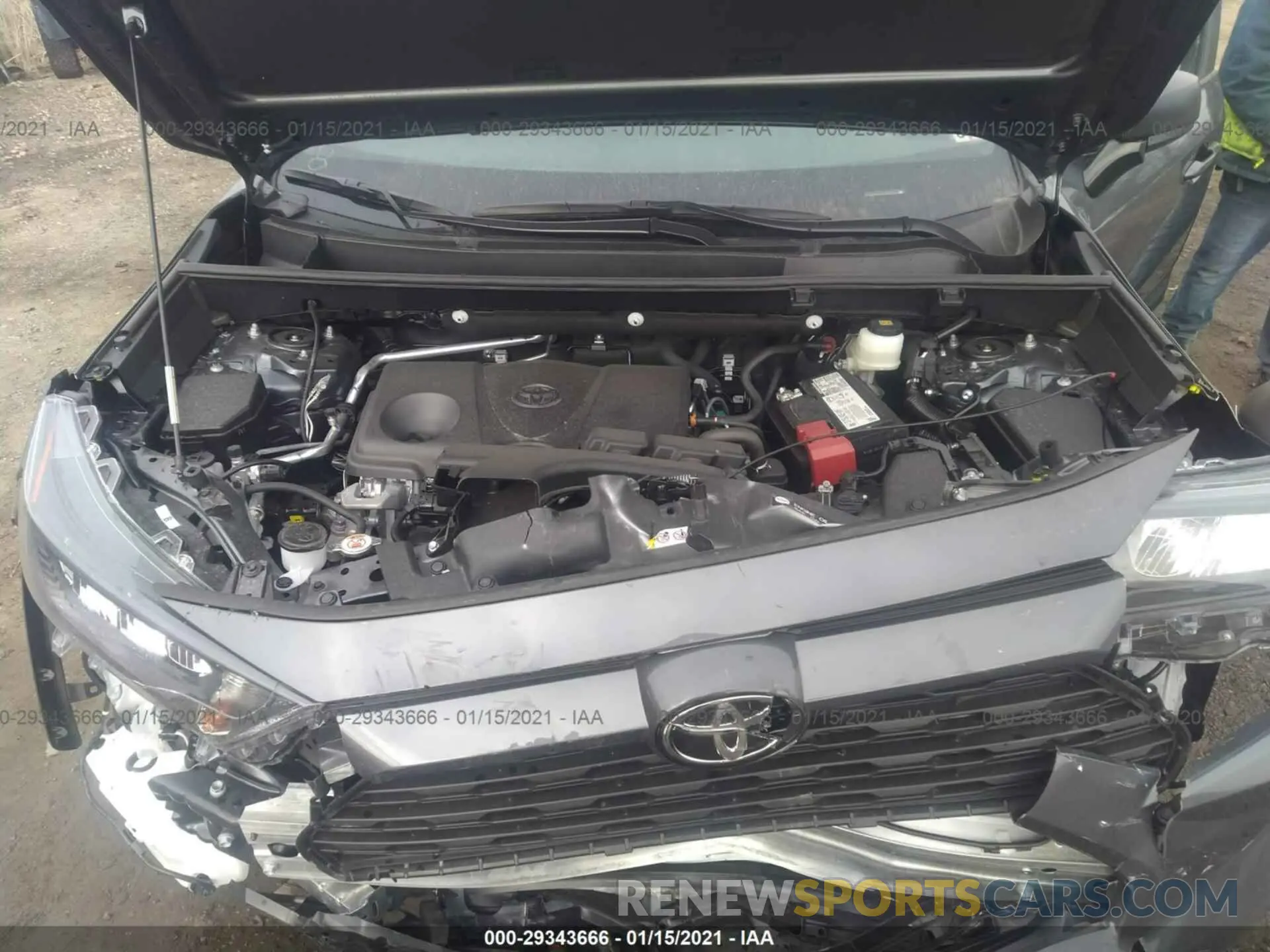 10 fotografías del automóvil dañado 2T3H1RFV5LW096554 TOYOTA RAV4 2020