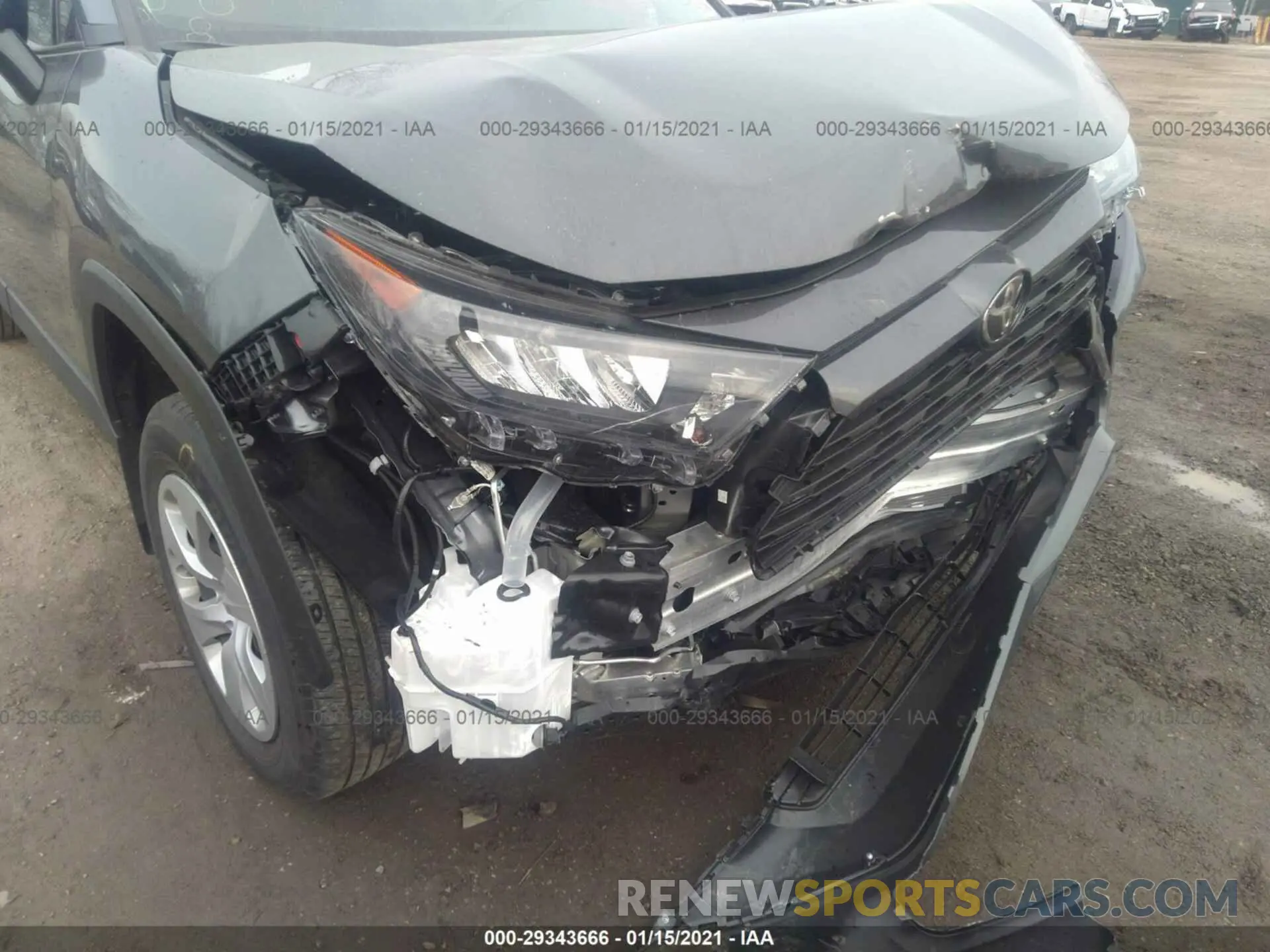 6 fotografías del automóvil dañado 2T3H1RFV5LW096554 TOYOTA RAV4 2020