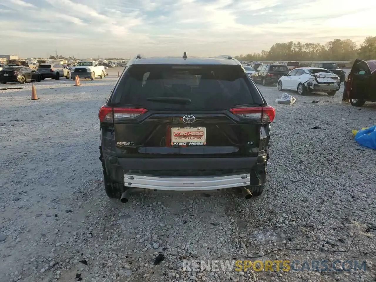 6 fotografías del automóvil dañado 2T3H1RFV6LC042987 TOYOTA RAV4 2020