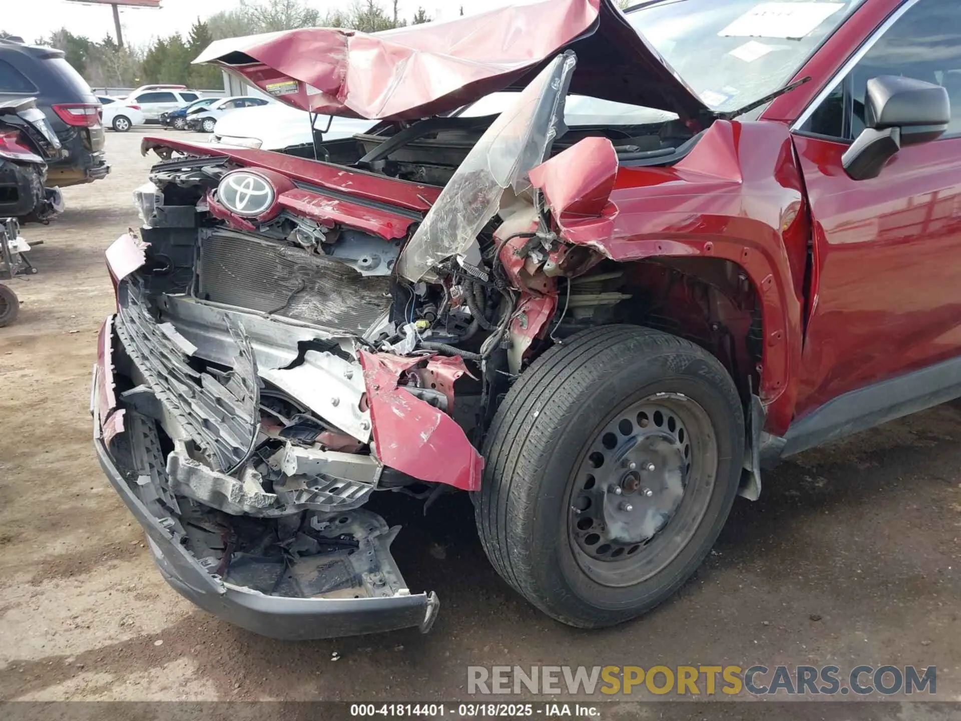 6 fotografías del automóvil dañado 2T3H1RFV6LW075311 TOYOTA RAV4 2020