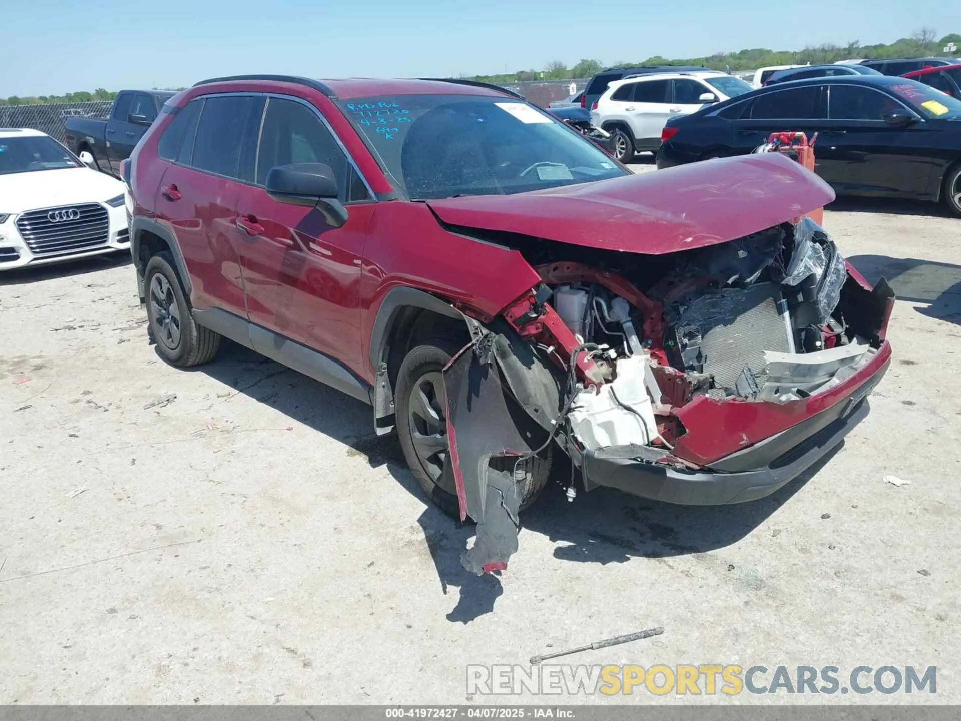 1 fotografías del automóvil dañado 2T3H1RFV6LW088365 TOYOTA RAV4 2020