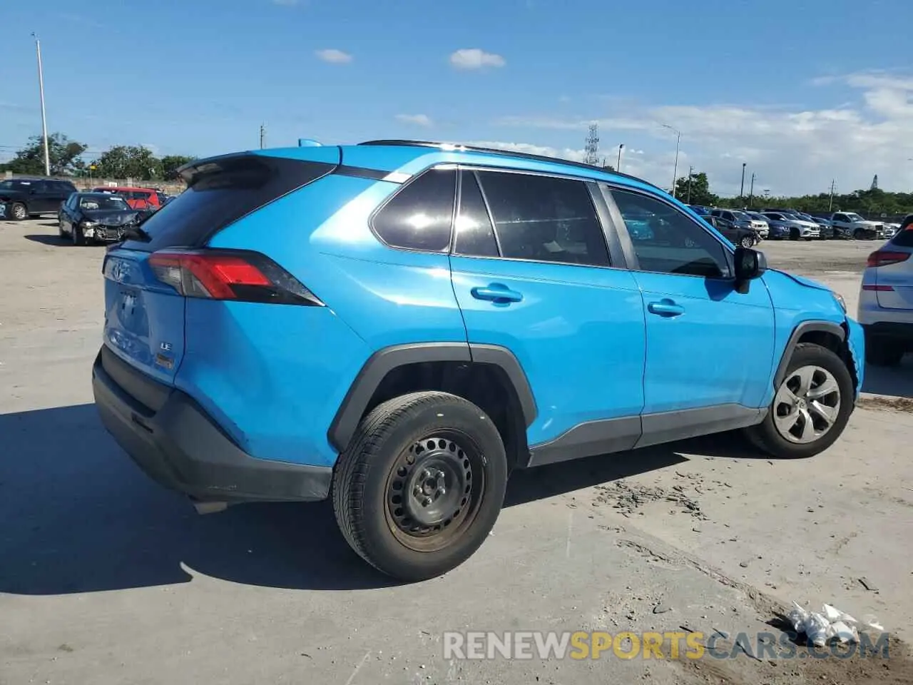 3 fotografías del automóvil dañado 2T3H1RFV8LW060907 TOYOTA RAV4 2020