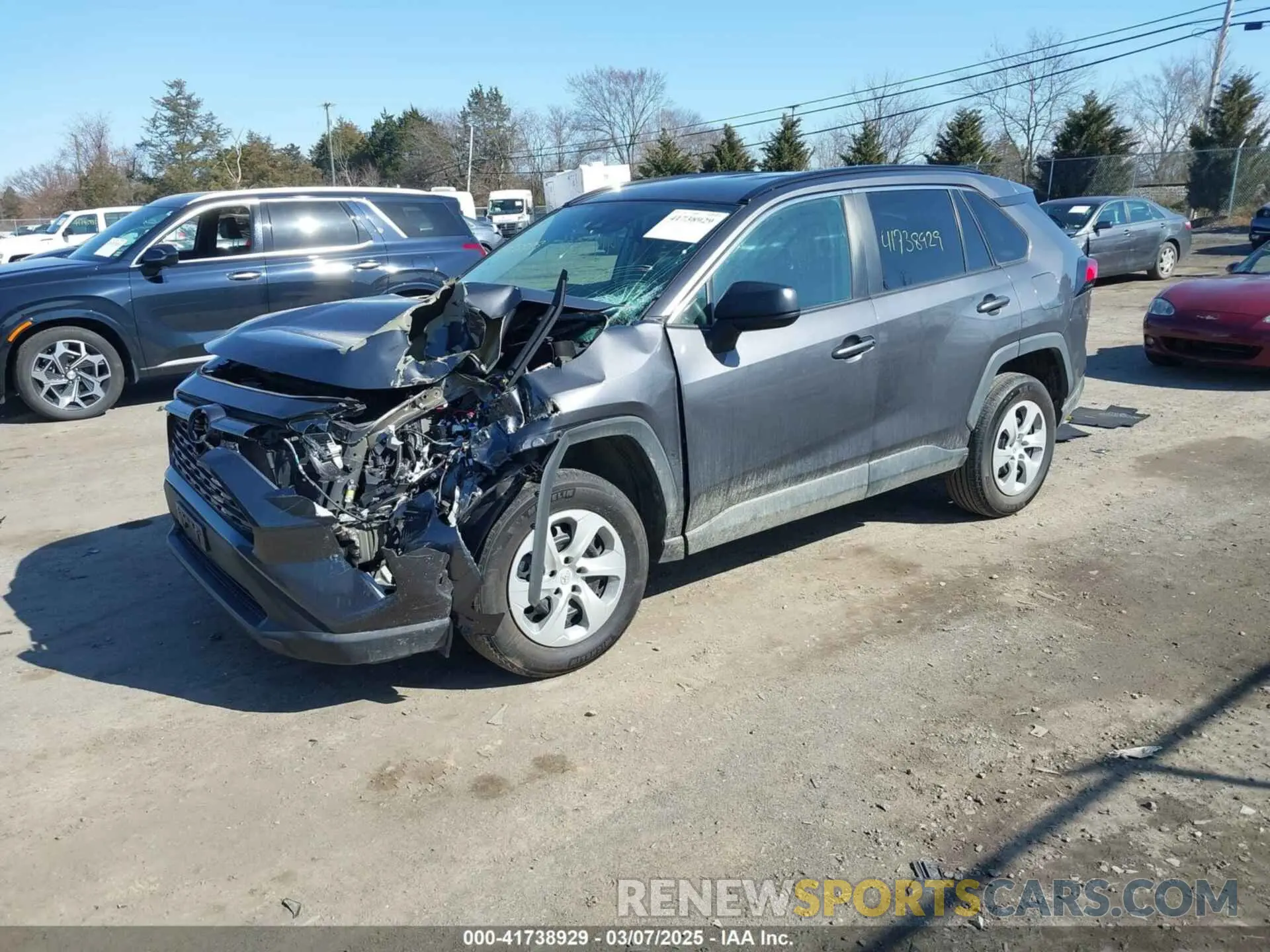 2 fotografías del automóvil dañado 2T3H1RFV8LW103724 TOYOTA RAV4 2020
