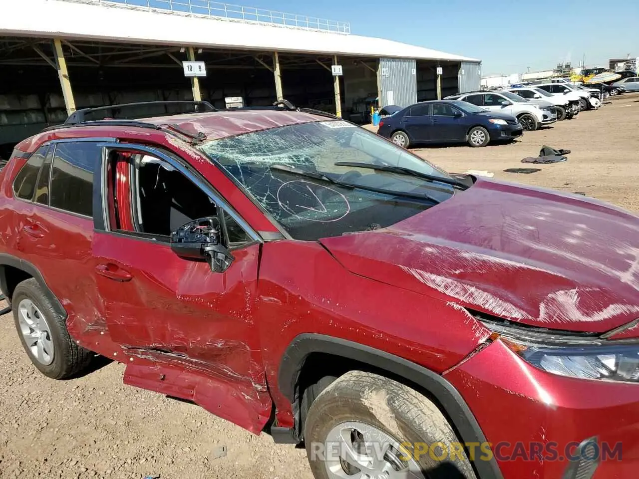 9 fotografías del automóvil dañado 2T3H1RFV9LC083467 TOYOTA RAV4 2020