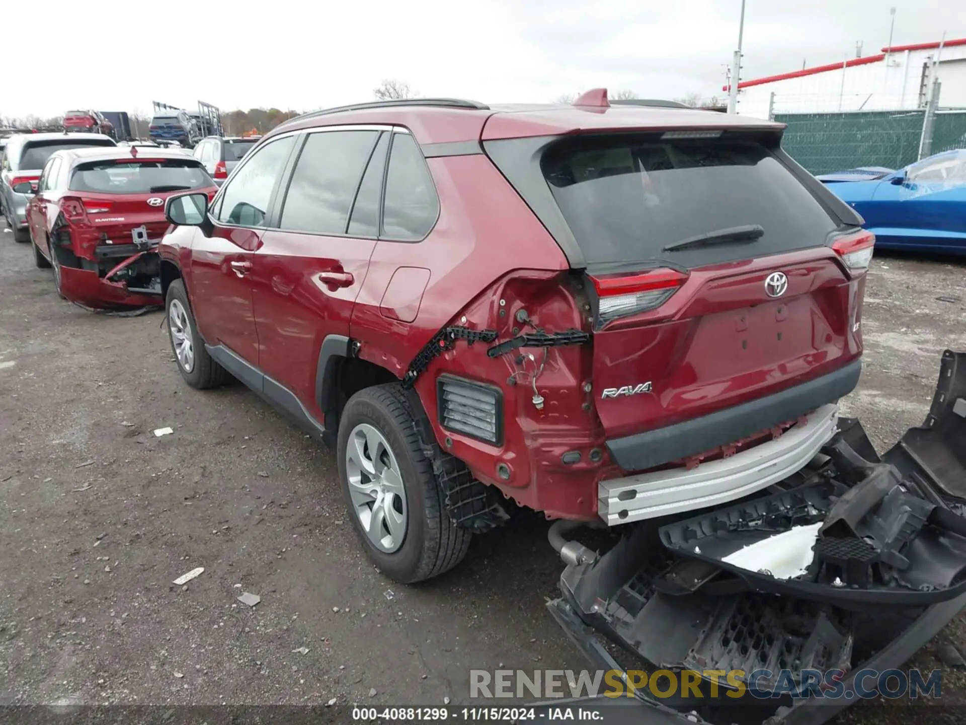 3 fotografías del automóvil dañado 2T3H1RFV9LW067526 TOYOTA RAV4 2020