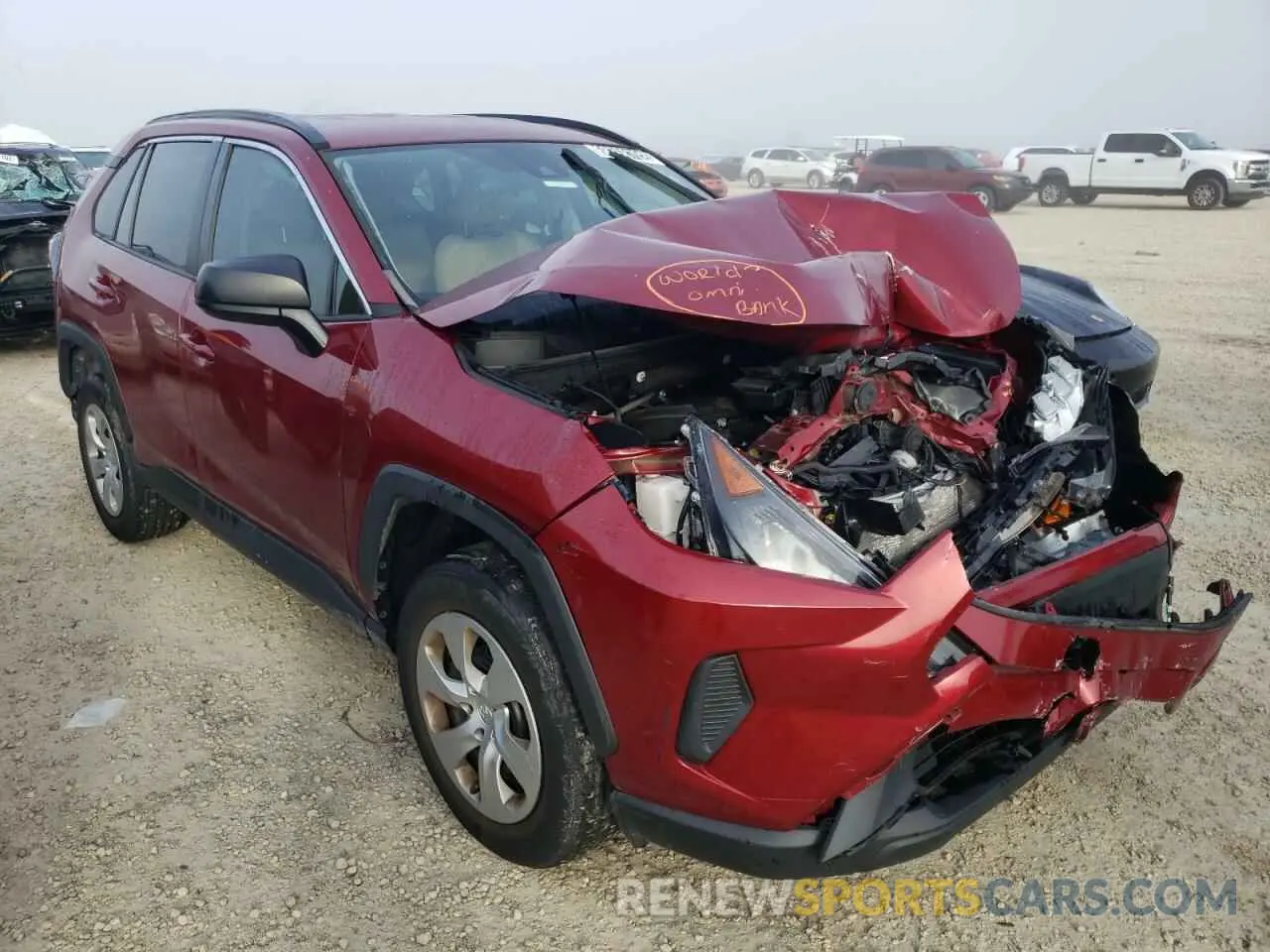 4 fotografías del automóvil dañado 2T3H1RFVXLW061654 TOYOTA RAV4 2020