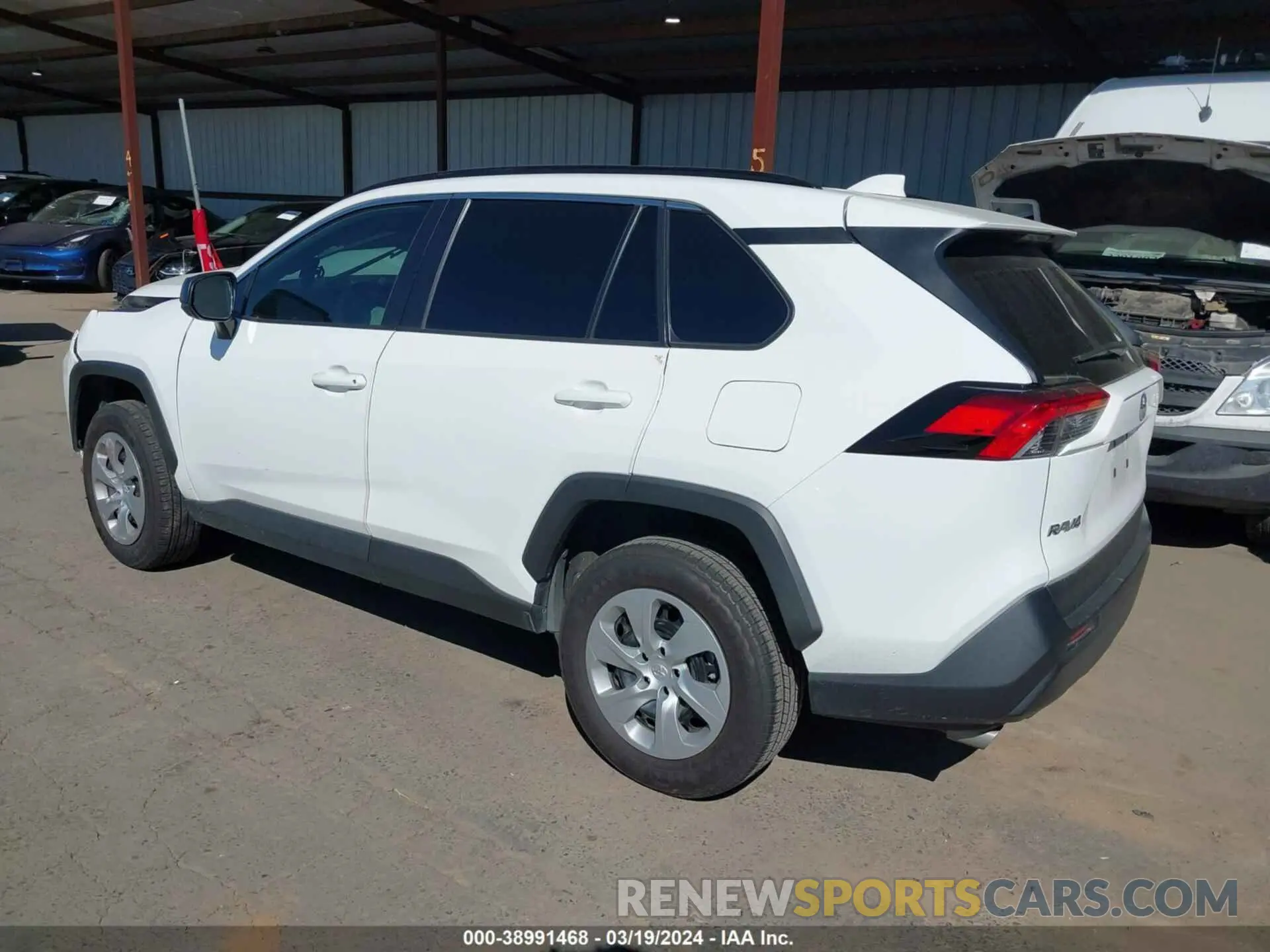 3 fotografías del automóvil dañado 2T3H1RFVXLW079653 TOYOTA RAV4 2020