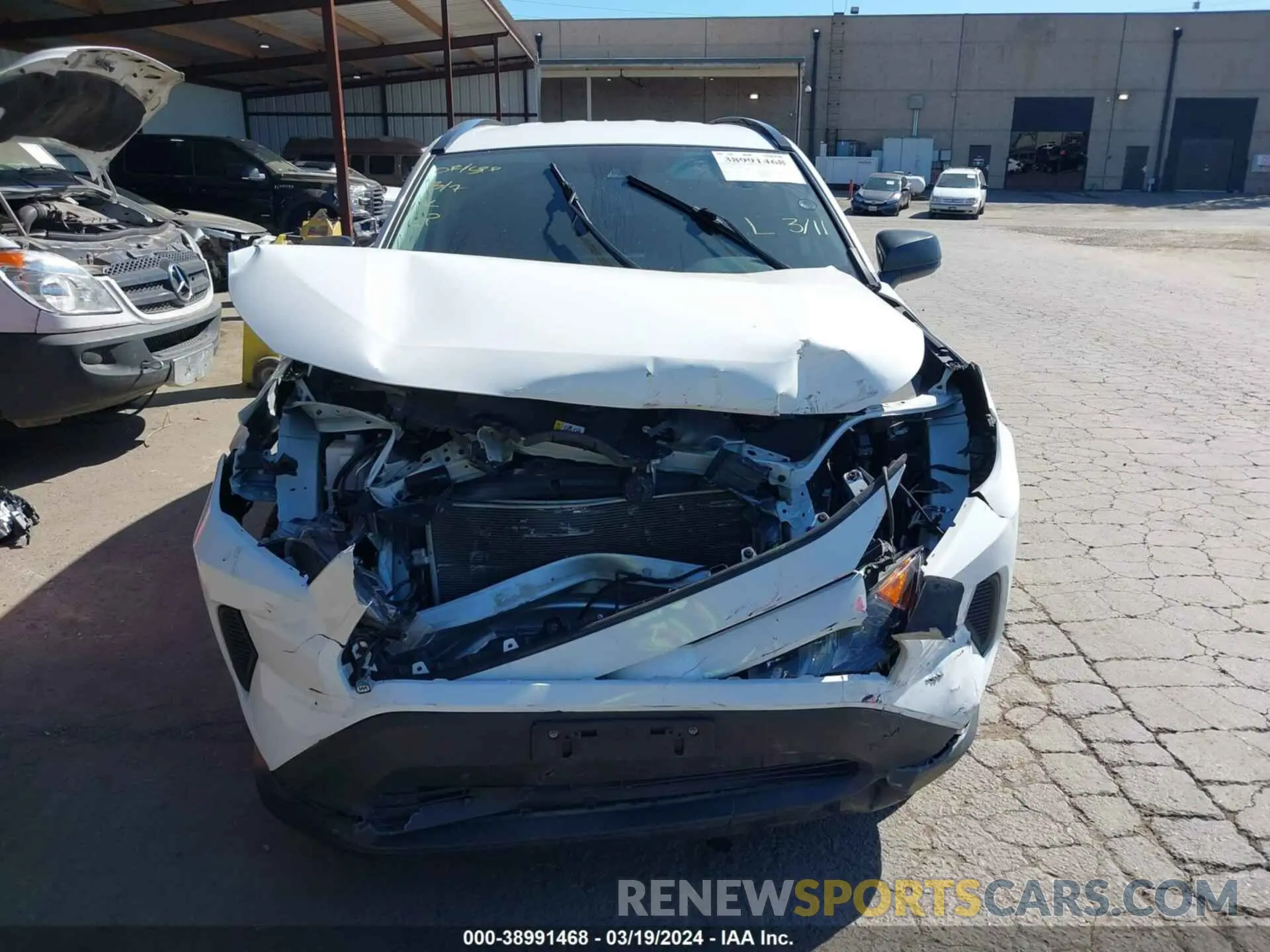 6 fotografías del automóvil dañado 2T3H1RFVXLW079653 TOYOTA RAV4 2020
