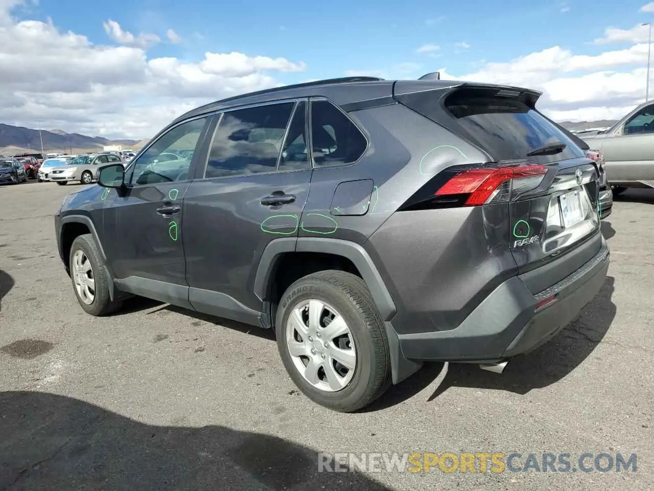 2 fotografías del automóvil dañado 2T3H1RFVXLW086232 TOYOTA RAV4 2020