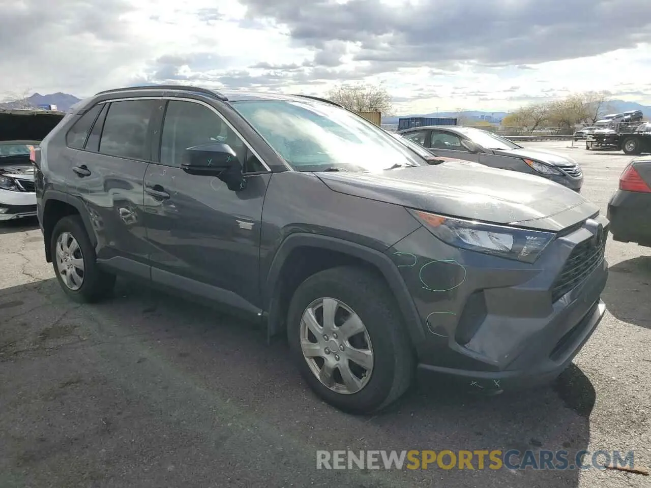 4 fotografías del automóvil dañado 2T3H1RFVXLW086232 TOYOTA RAV4 2020