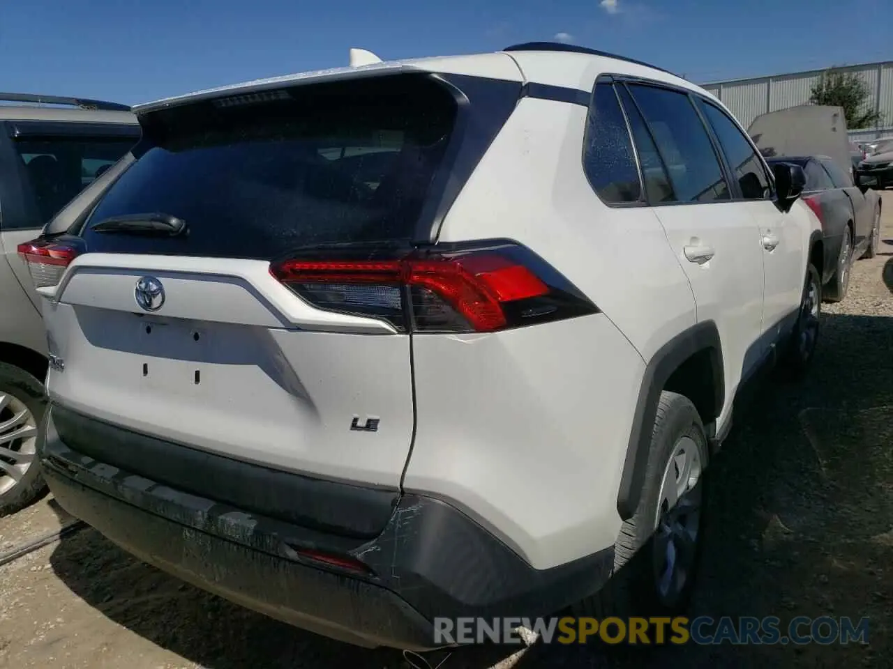 4 fotografías del automóvil dañado 2T3H1RFVXLW090426 TOYOTA RAV4 2020