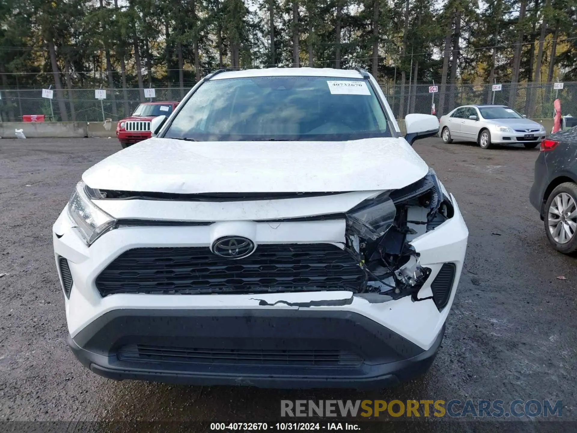 12 fotografías del automóvil dañado 2T3K1RFV1LC050128 TOYOTA RAV4 2020