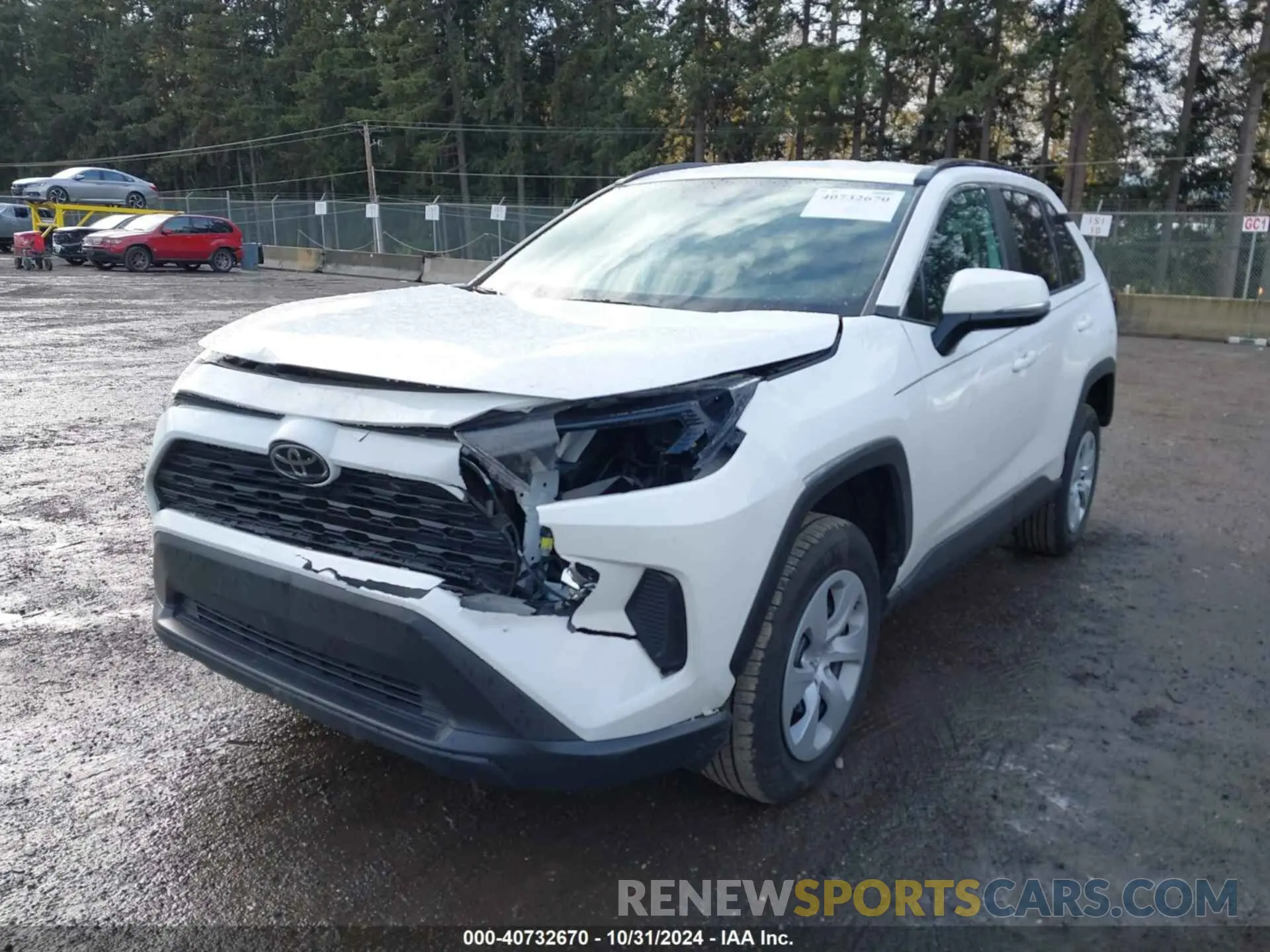 2 fotografías del automóvil dañado 2T3K1RFV1LC050128 TOYOTA RAV4 2020