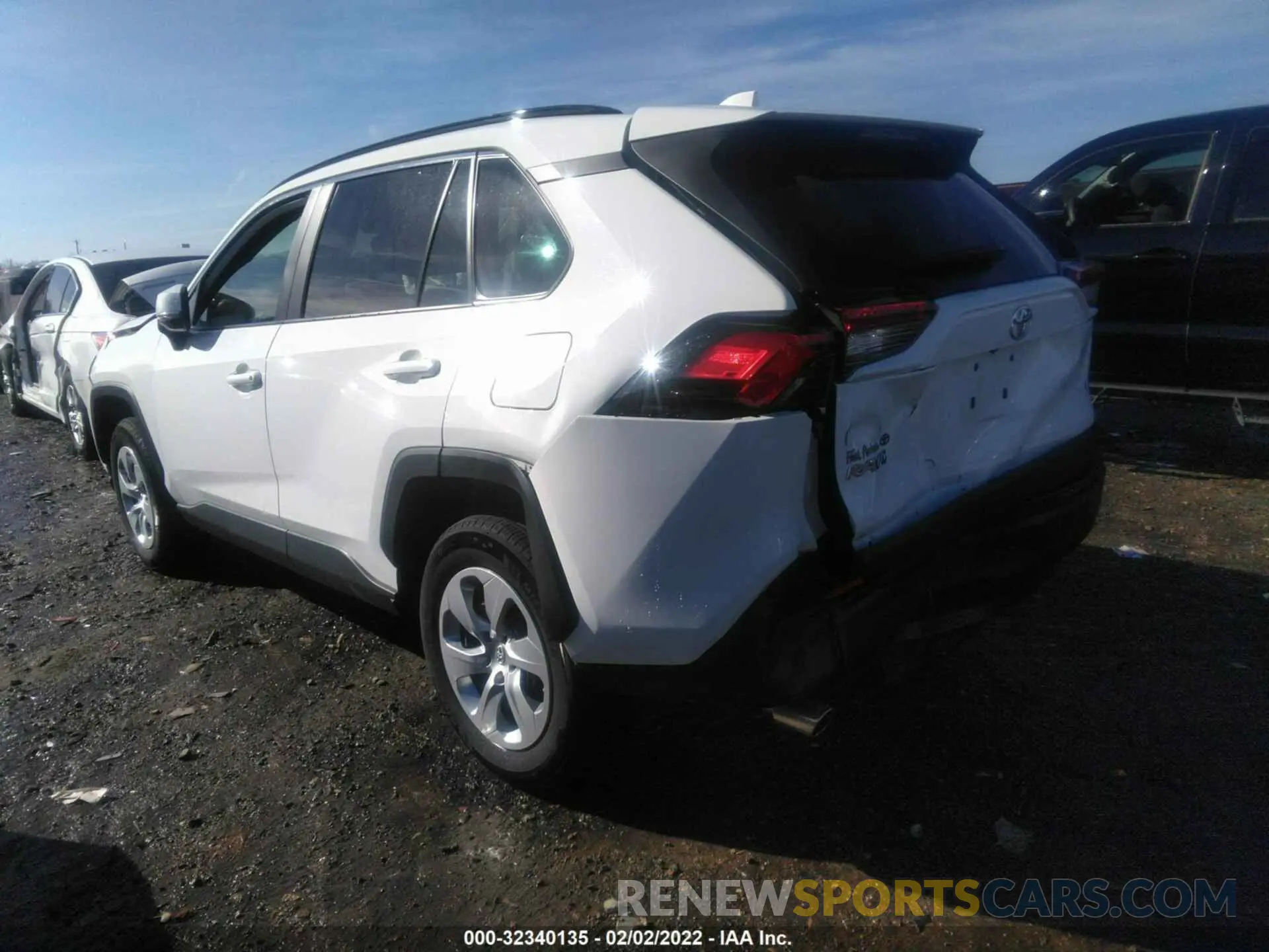 3 fotografías del automóvil dañado 2T3K1RFV1LW061273 TOYOTA RAV4 2020