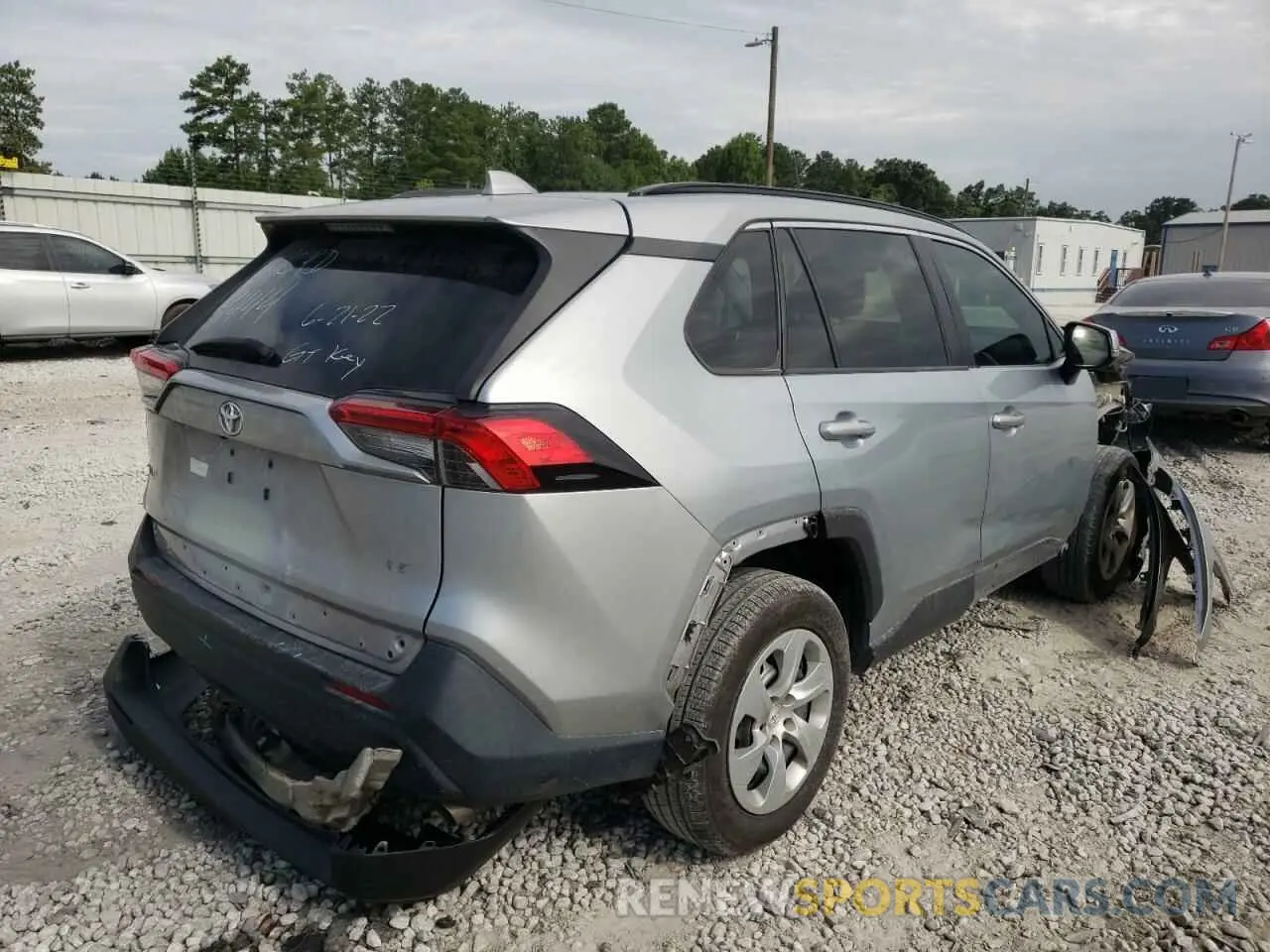 4 fotografías del automóvil dañado 2T3K1RFV3LW059444 TOYOTA RAV4 2020