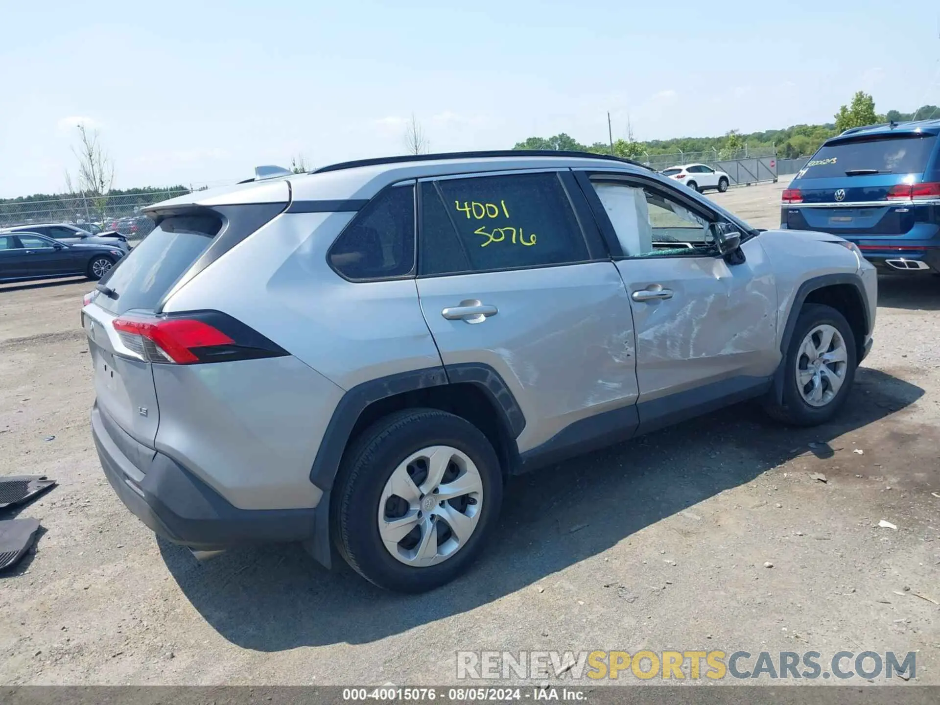 4 fotografías del automóvil dañado 2T3K1RFV3LW097658 TOYOTA RAV4 2020