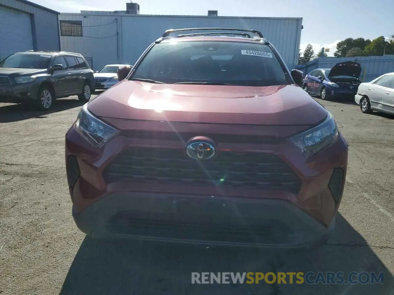 5 fotografías del automóvil dañado 2T3K1RFV9LW077656 TOYOTA RAV4 2020