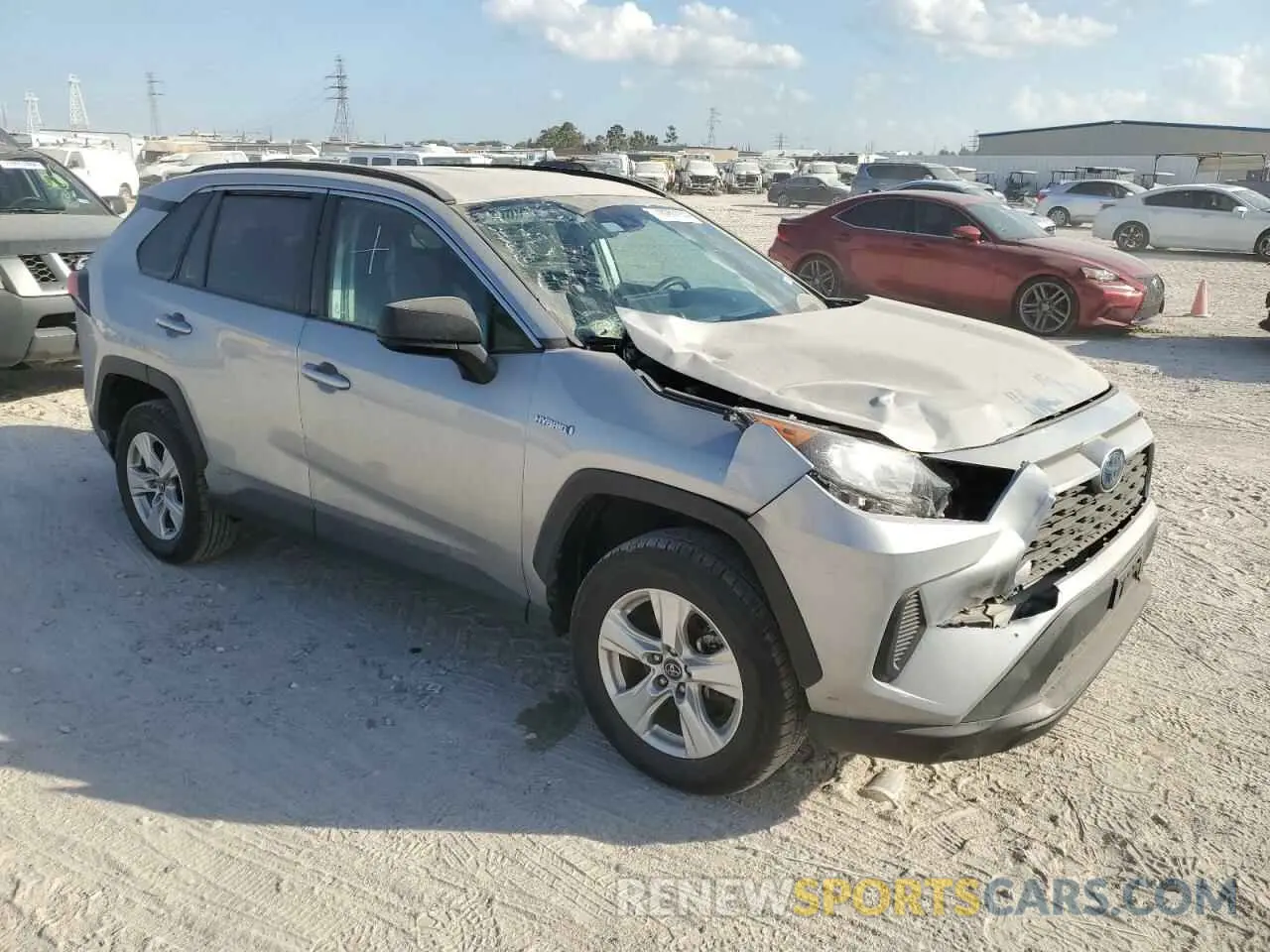 4 fotografías del automóvil dañado 2T3LWRFV3LW070563 TOYOTA RAV4 2020