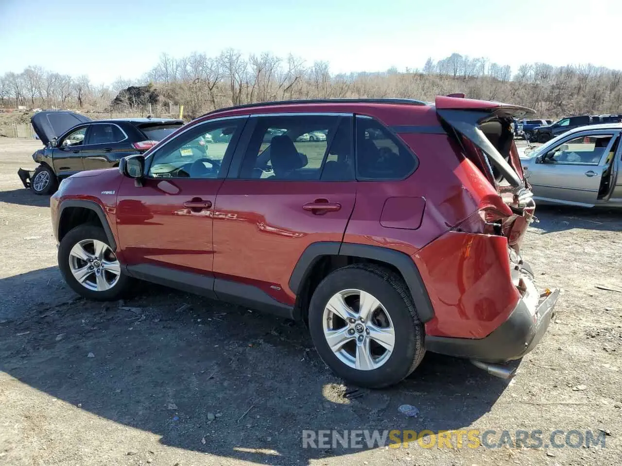 2 fotografías del automóvil dañado 2T3LWRFV5LW091673 TOYOTA RAV4 2020