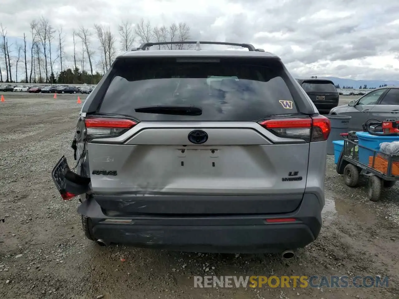 6 fotografías del automóvil dañado 2T3MWRFV2LW048798 TOYOTA RAV4 2020