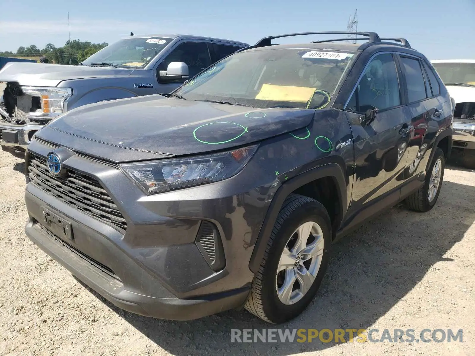 2 fotografías del automóvil dañado 2T3MWRFV7LW050983 TOYOTA RAV4 2020