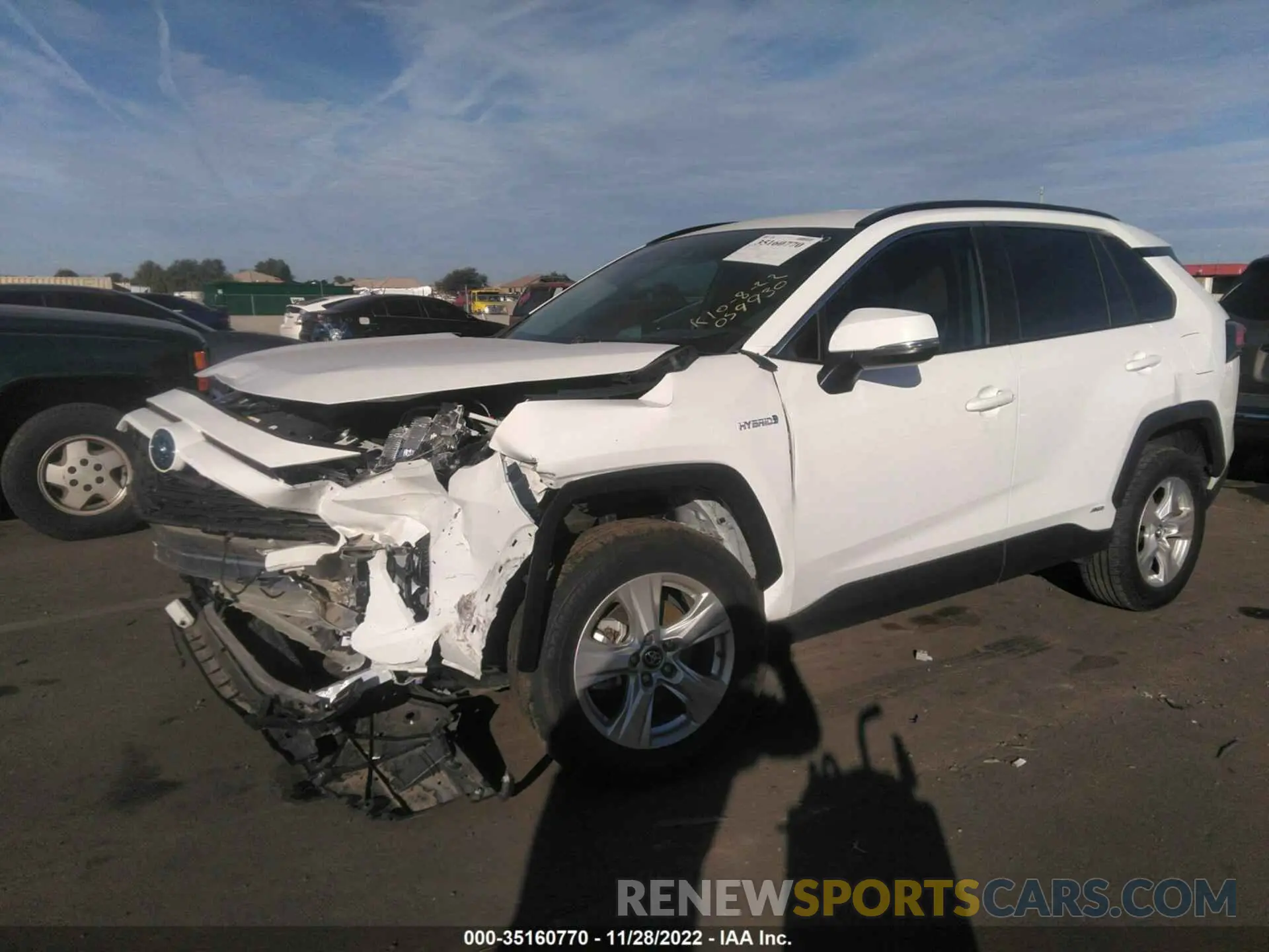2 fotografías del automóvil dañado 2T3MWRFV9LW059930 TOYOTA RAV4 2020