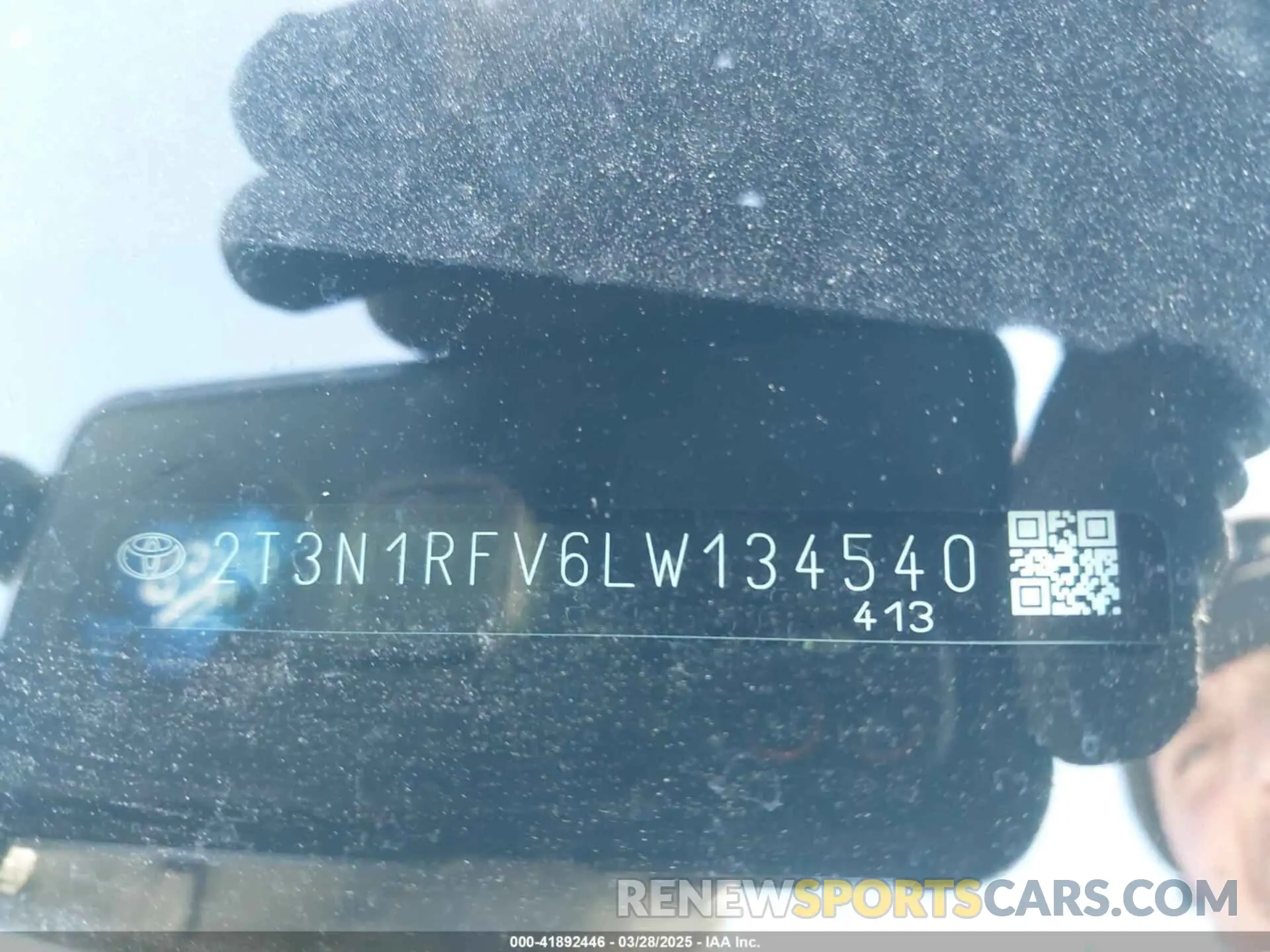17 fotografías del automóvil dañado 2T3N1RFV6LW134540 TOYOTA RAV4 2020