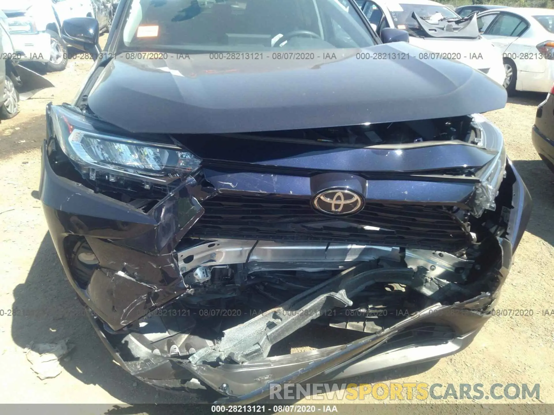 6 fotografías del automóvil dañado 2T3P1RFV4LC088748 TOYOTA RAV4 2020