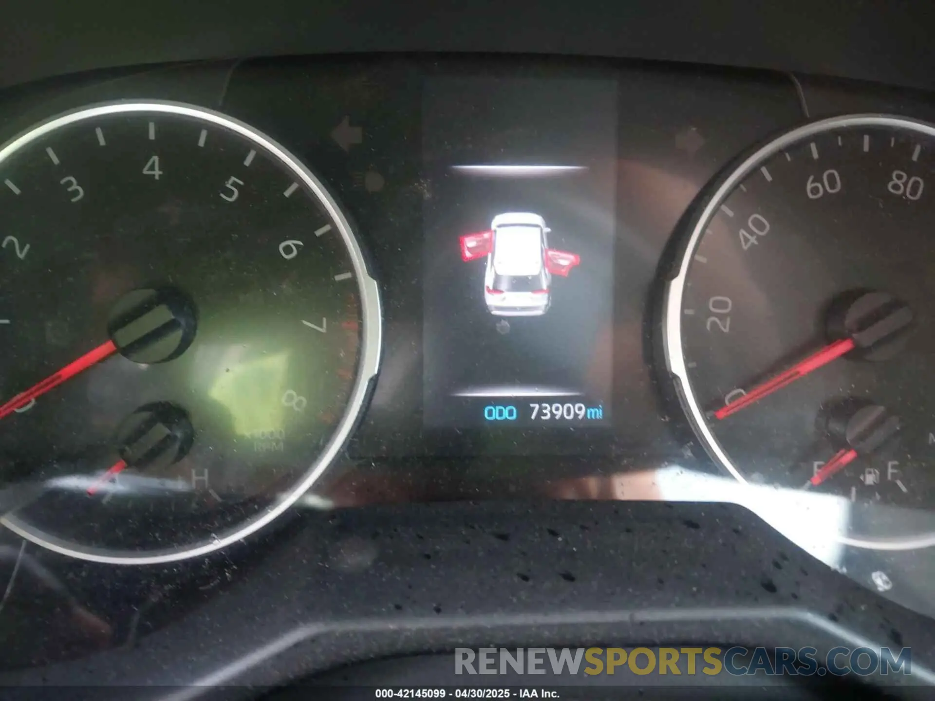 7 fotografías del automóvil dañado 2T3P1RFV4LC090760 TOYOTA RAV4 2020