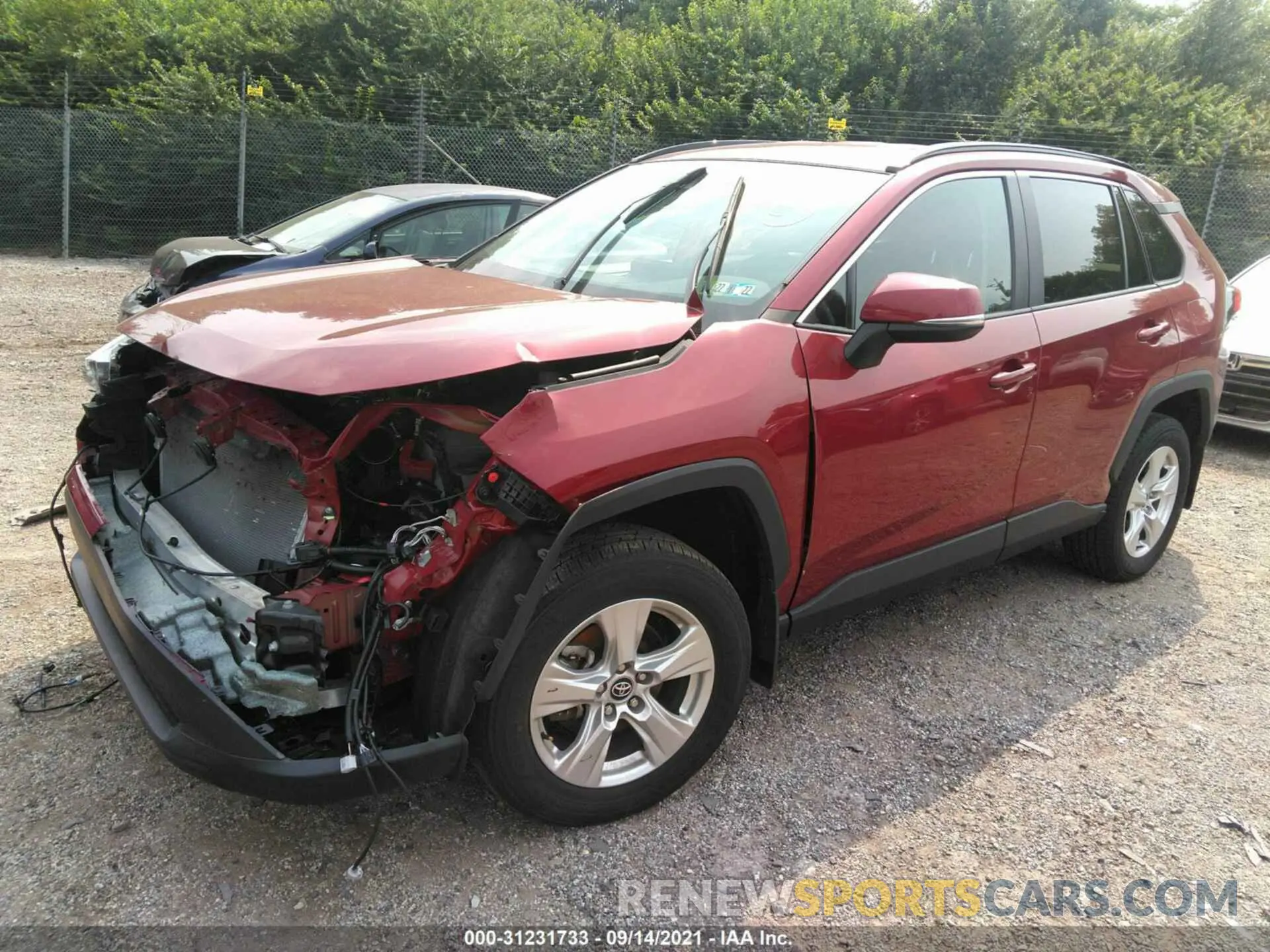 2 fotografías del automóvil dañado 2T3P1RFV6LW088068 TOYOTA RAV4 2020