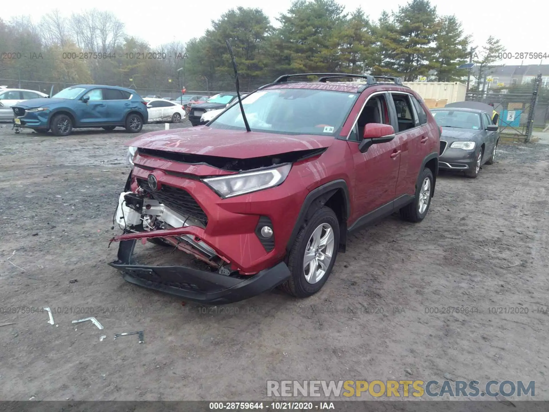 2 fotografías del automóvil dañado 2T3P1RFV6LW094307 TOYOTA RAV4 2020