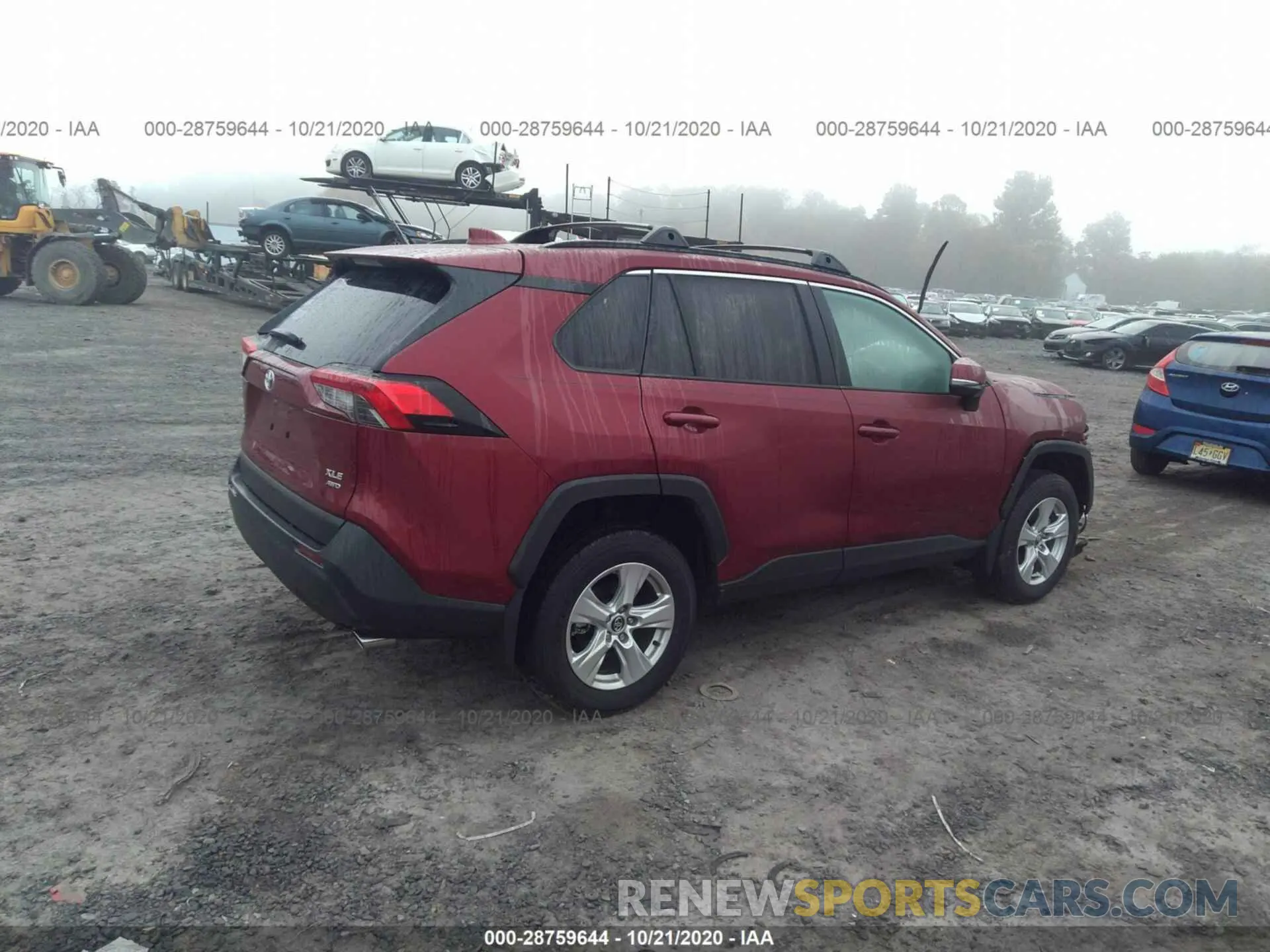 4 fotografías del automóvil dañado 2T3P1RFV6LW094307 TOYOTA RAV4 2020
