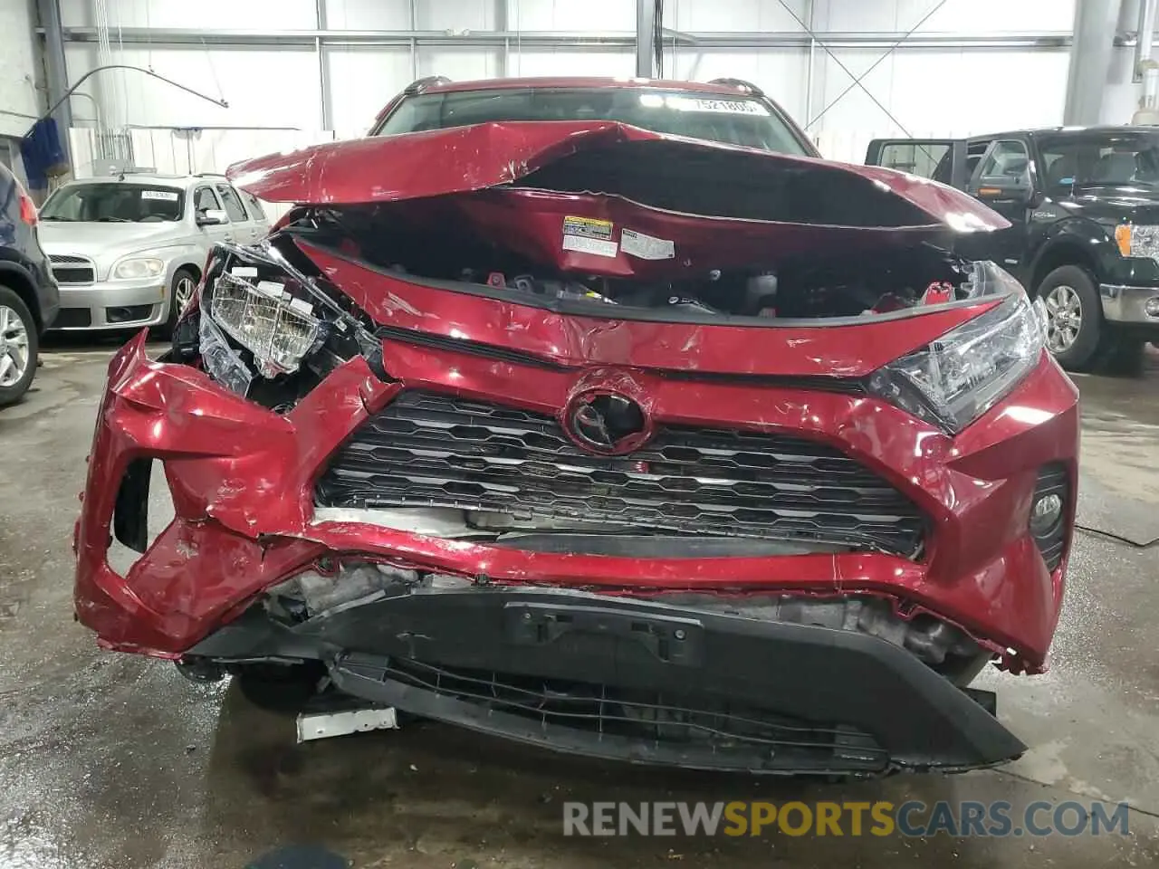 5 fotografías del automóvil dañado 2T3P1RFV7LW110630 TOYOTA RAV4 2020