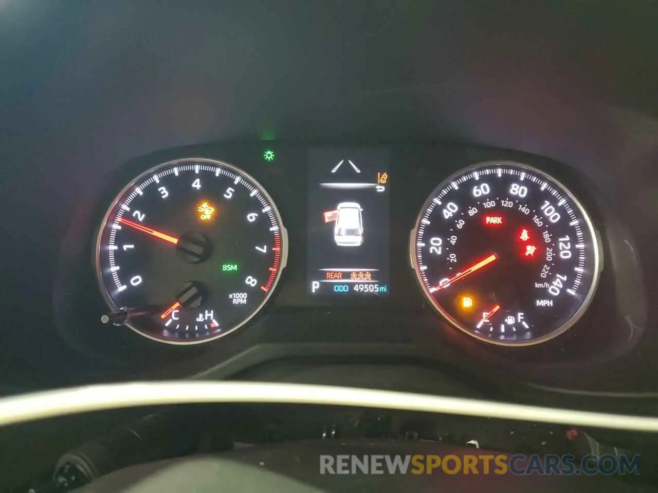 9 fotografías del automóvil dañado 2T3P1RFV7LW110630 TOYOTA RAV4 2020