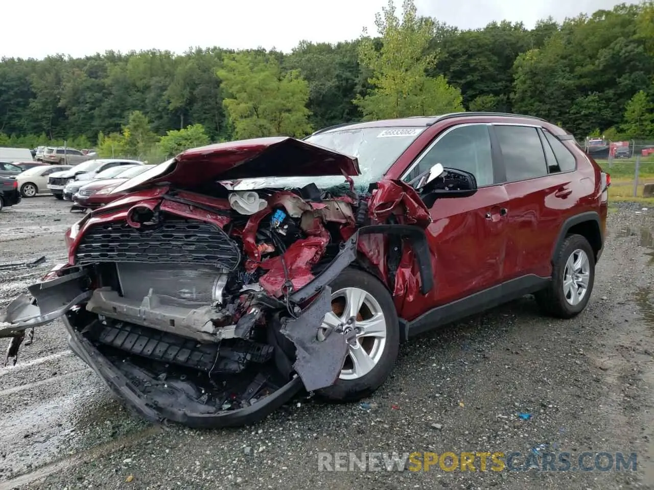2 fotografías del automóvil dañado 2T3P1RFV7LW122518 TOYOTA RAV4 2020