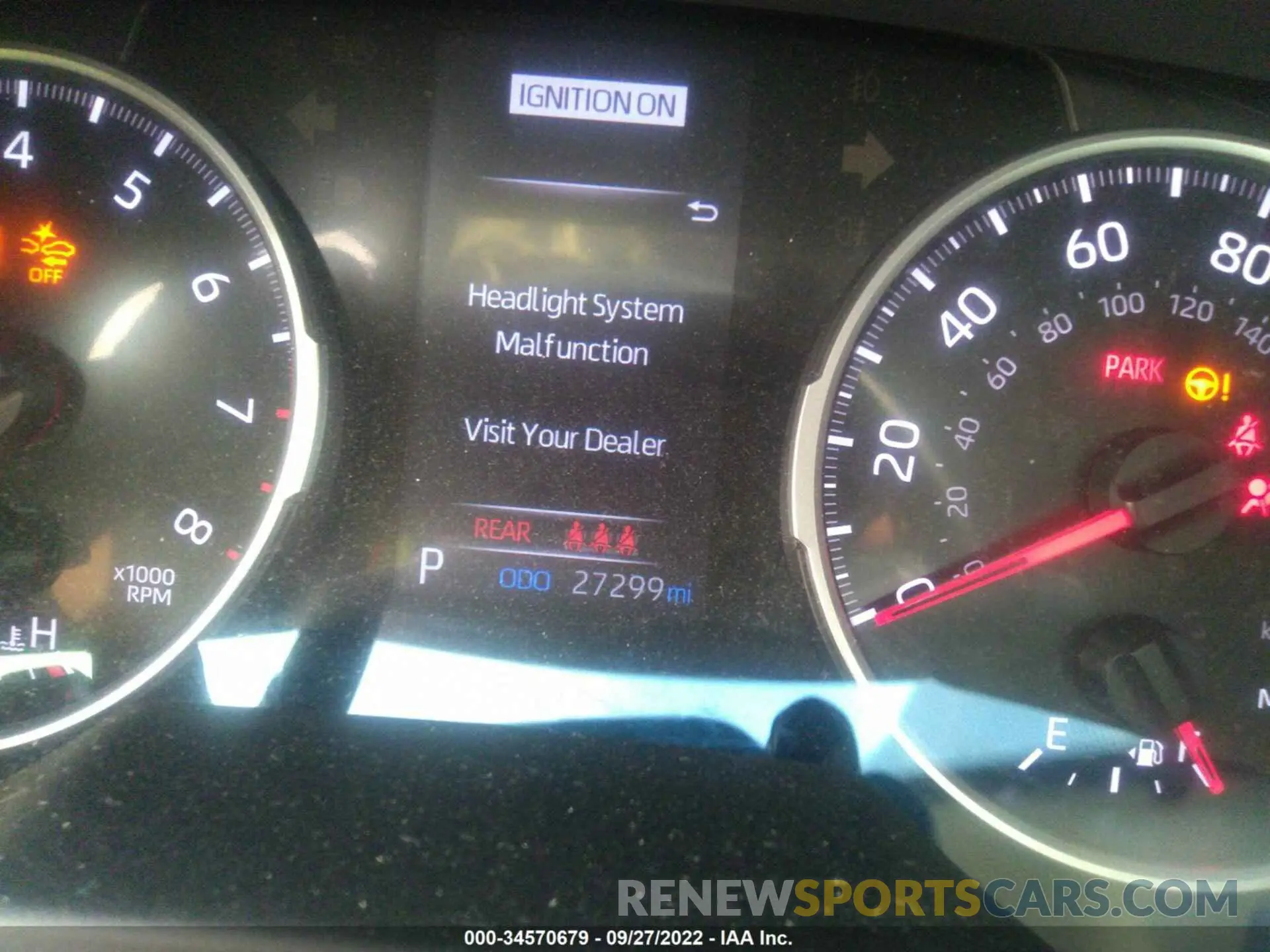 7 fotografías del automóvil dañado 2T3P1RFV8LW123497 TOYOTA RAV4 2020