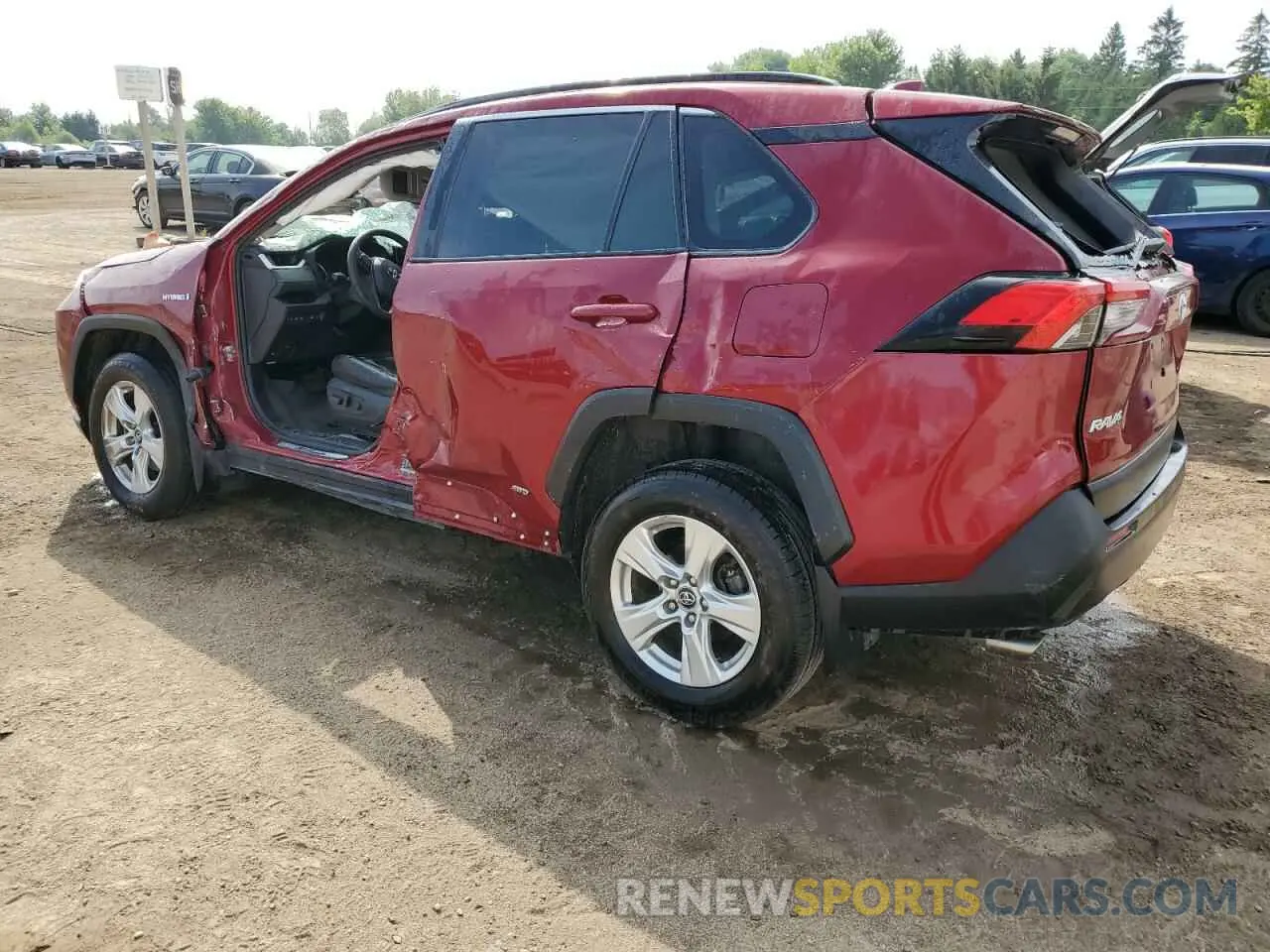 2 fotografías del automóvil dañado 2T3RWRFV0LW100564 TOYOTA RAV4 2020