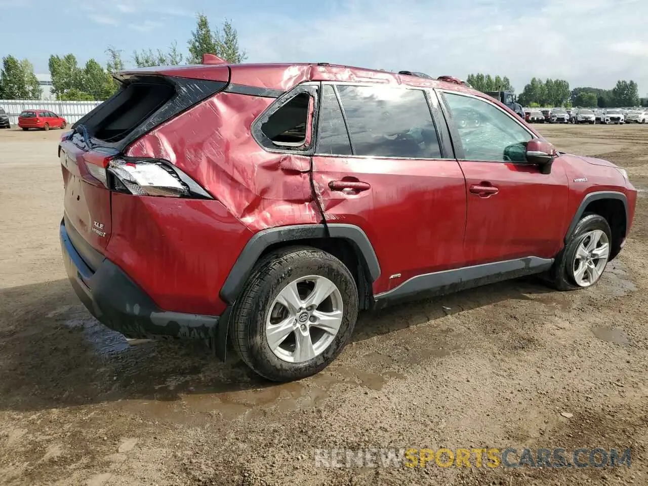 3 fotografías del automóvil dañado 2T3RWRFV0LW100564 TOYOTA RAV4 2020