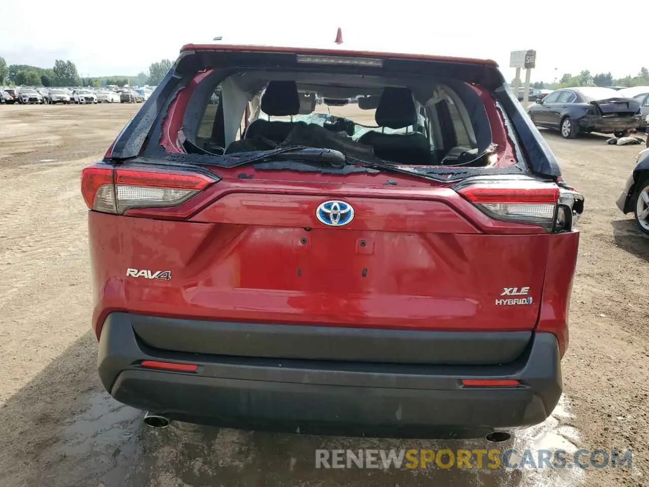 6 fotografías del automóvil dañado 2T3RWRFV0LW100564 TOYOTA RAV4 2020