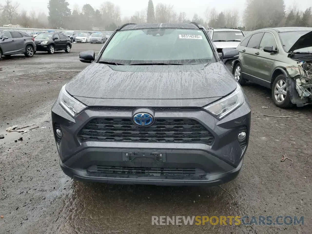 5 fotografías del automóvil dañado 2T3RWRFV1LW075349 TOYOTA RAV4 2020
