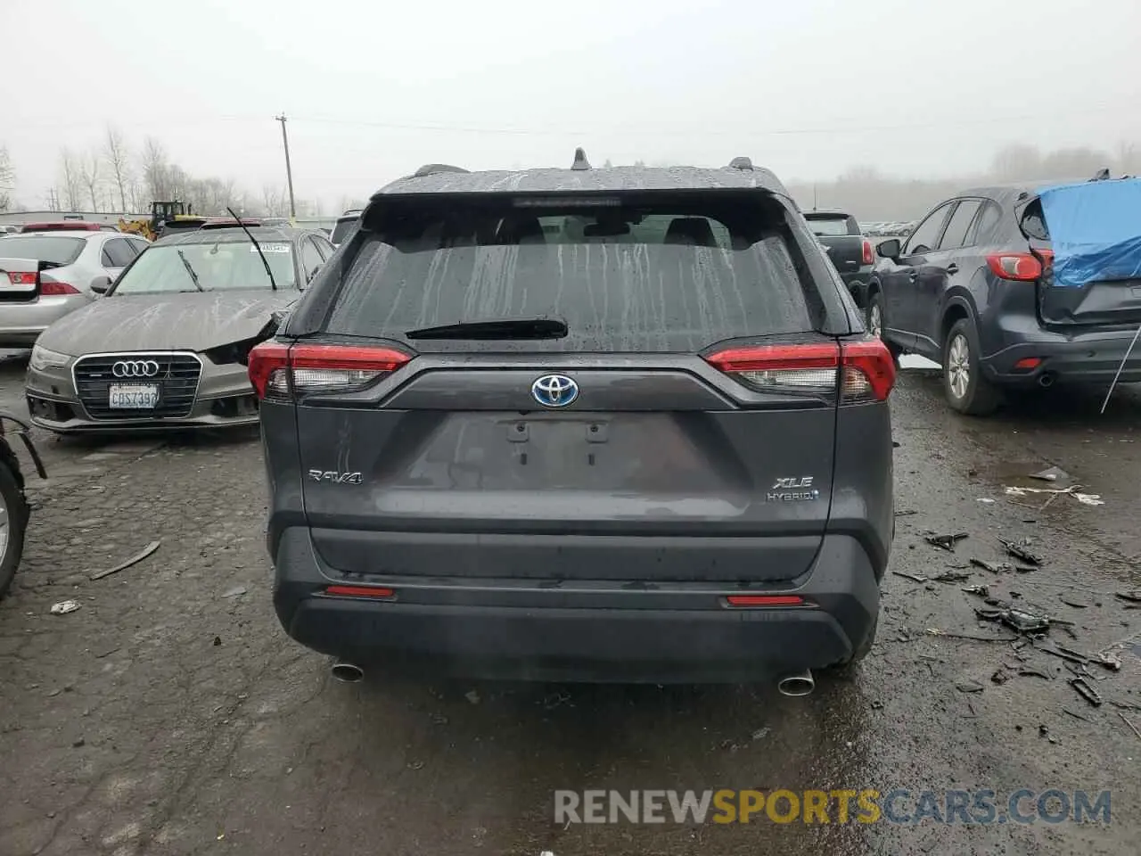 6 fotografías del automóvil dañado 2T3RWRFV1LW075349 TOYOTA RAV4 2020