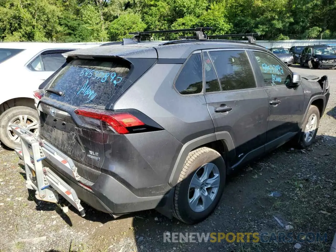 4 fotografías del automóvil dañado 2T3RWRFV2LW054655 TOYOTA RAV4 2020