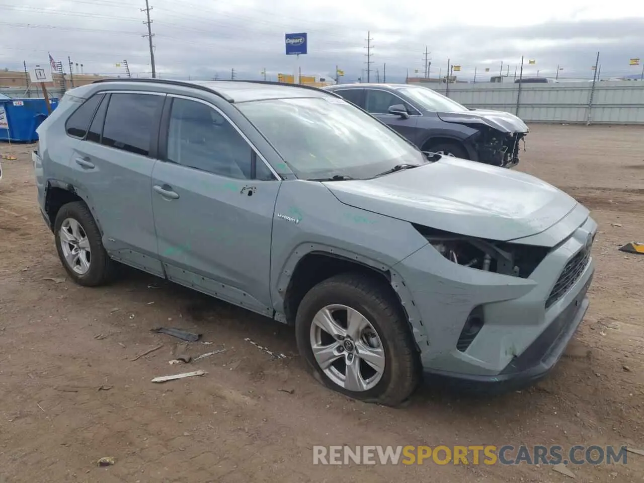 4 fotografías del automóvil dañado 2T3RWRFV2LW057300 TOYOTA RAV4 2020