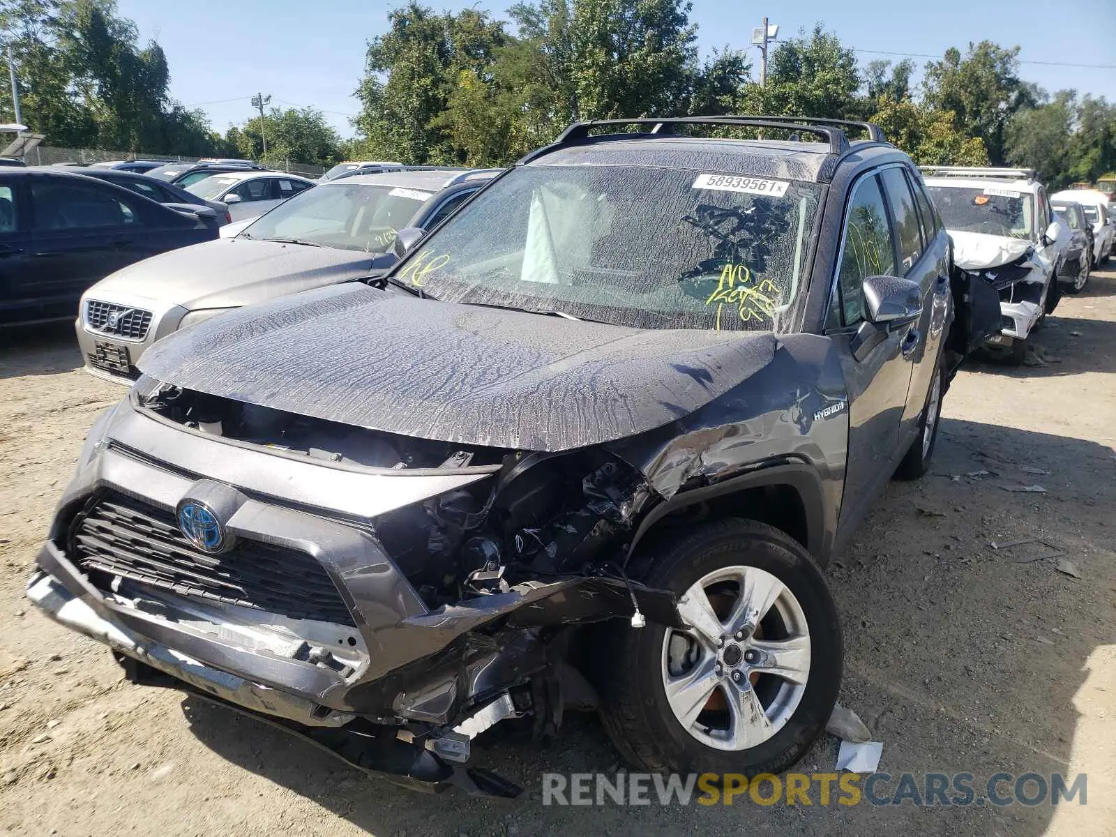 2 fotografías del automóvil dañado 2T3RWRFV2LW095321 TOYOTA RAV4 2020