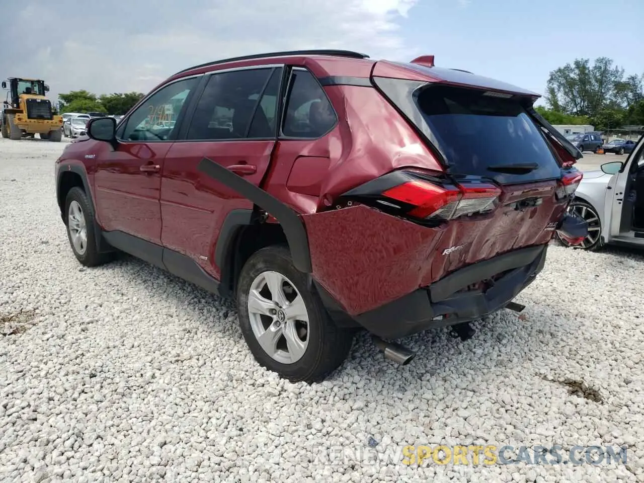3 fotografías del automóvil dañado 2T3RWRFV5LW052768 TOYOTA RAV4 2020