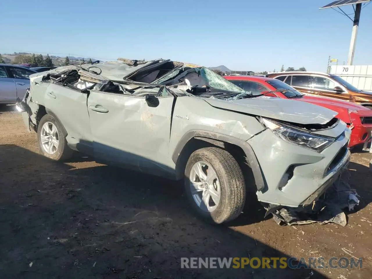 4 fotografías del automóvil dañado 2T3RWRFV8LW070536 TOYOTA RAV4 2020