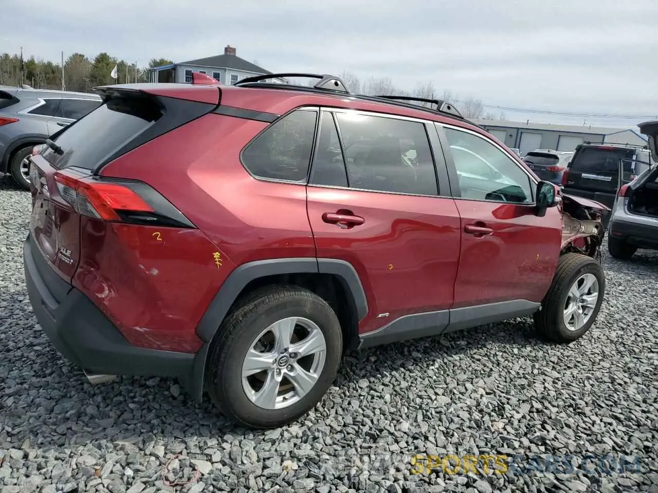 3 fotografías del automóvil dañado 2T3RWRFVXLW062485 TOYOTA RAV4 2020