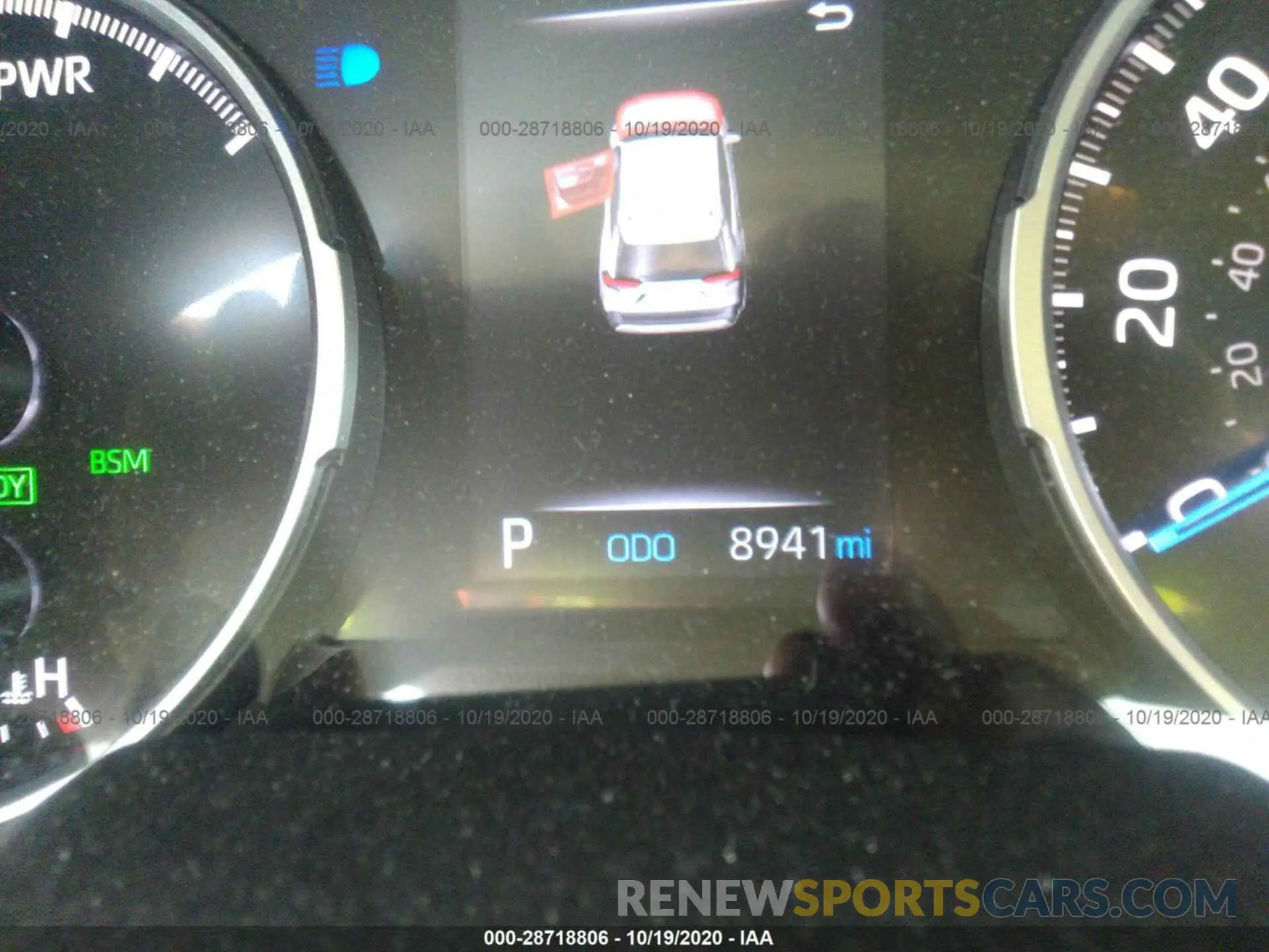 7 fotografías del automóvil dañado 2T3RWRFVXLW073650 TOYOTA RAV4 2020
