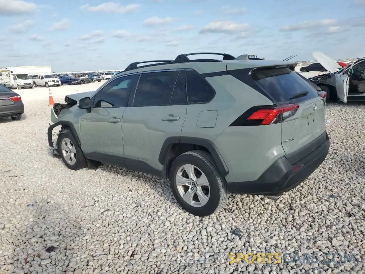 2 fotografías del automóvil dañado 2T3W1RFV0LC039476 TOYOTA RAV4 2020