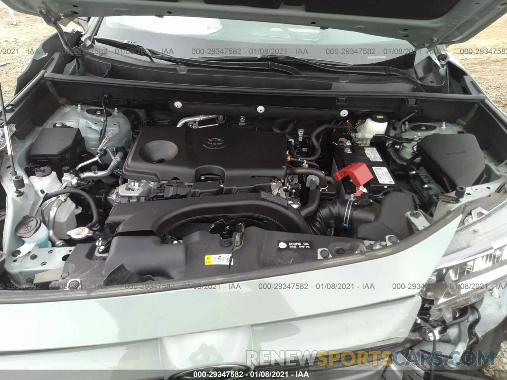 10 fotografías del automóvil dañado 2T3W1RFV0LC045083 TOYOTA RAV4 2020